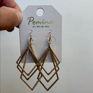 Cascading Geometric Earrings